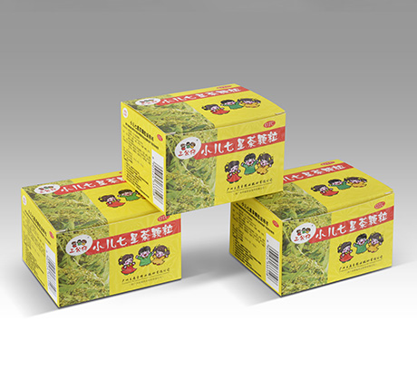 小兒七星茶顆粒紙盒