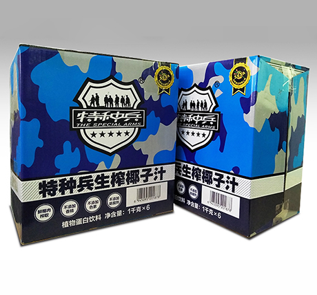 特種兵生榨椰子汁紙箱
